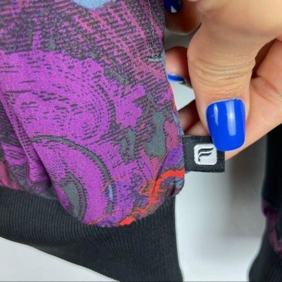 Fabletics Ithaca Jacket Romantic Print Bomber Zip Front Athleisure Women's Small - Picture 9 of 13